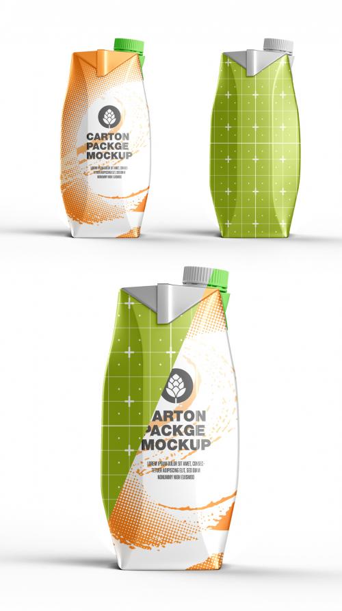 Juice Carton Mockup - 452796831