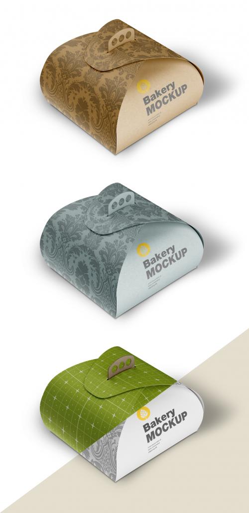 Kraft Box Mockup with Handle - 452796845