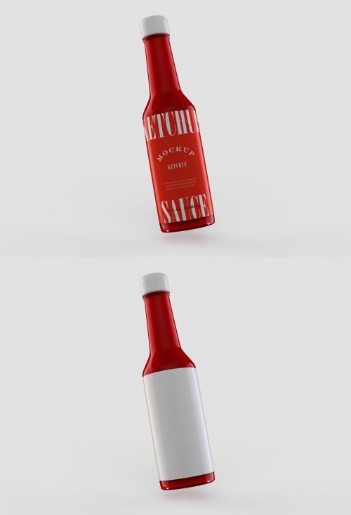 Ketchup Bottle Mockup - 452991599