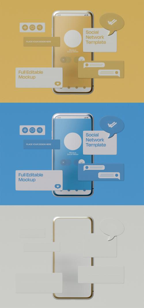 Notifications on Smartphone Mockup - 452991609