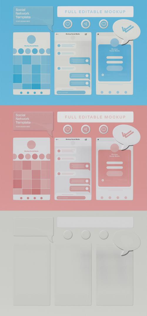 Social Media Screens Mockup - 453163629