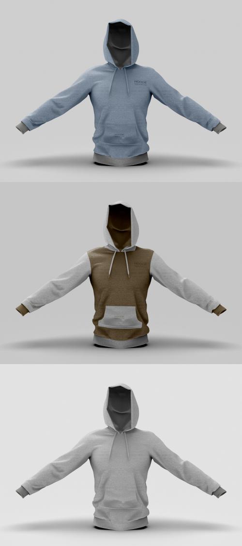 Front View of Hoodie Mockup - 453163634