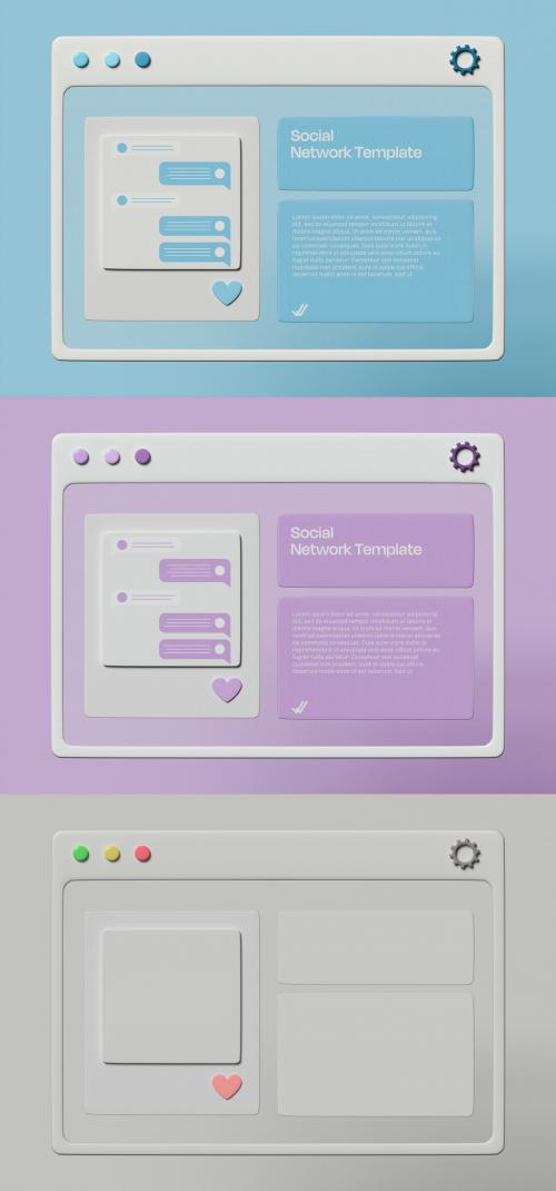 Social Network Layout Mockup - 453163639