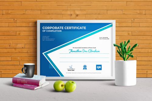 Blue Certificate Layout - 453164570