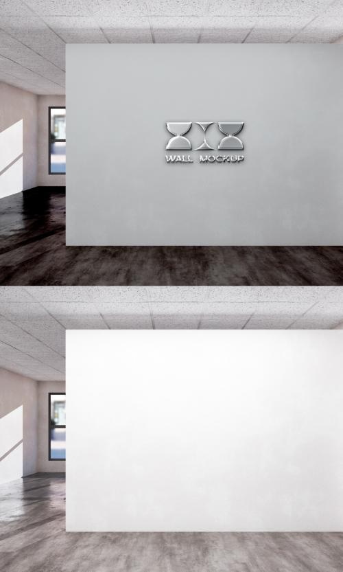 Wall Office Logo Mockup - 454226044