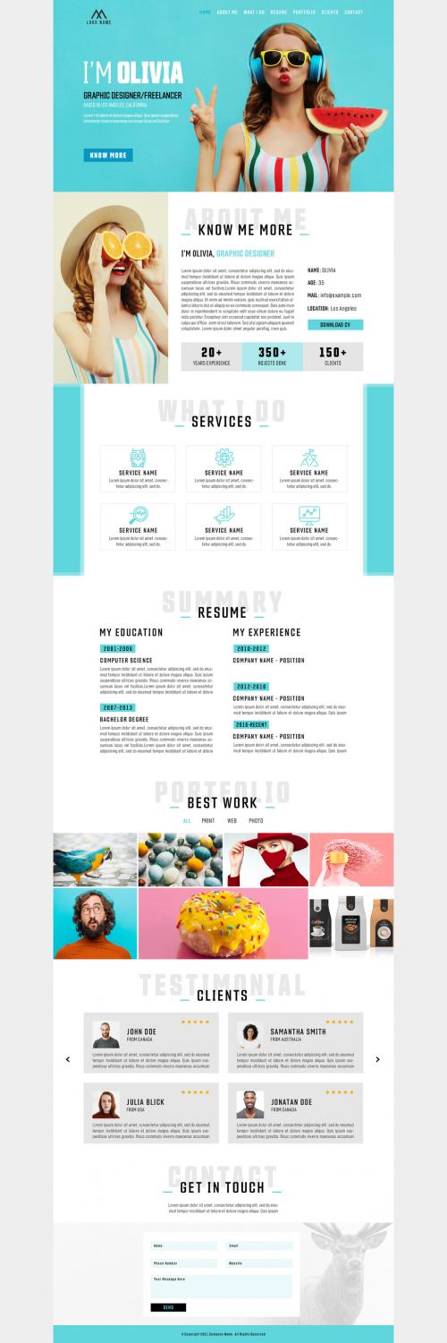 Personal Website Layout - 454407677