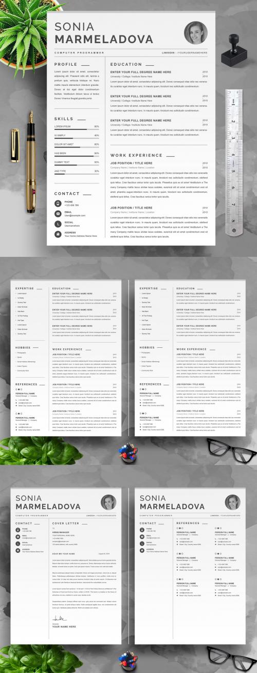 Resume and Cover Letter Layouts - 454410457