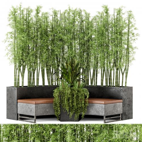 Outdoor Garden set bush and Tree - Garden Set 68