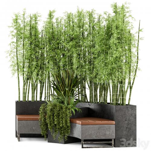 Outdoor Garden set bush and Tree - Garden Set 68