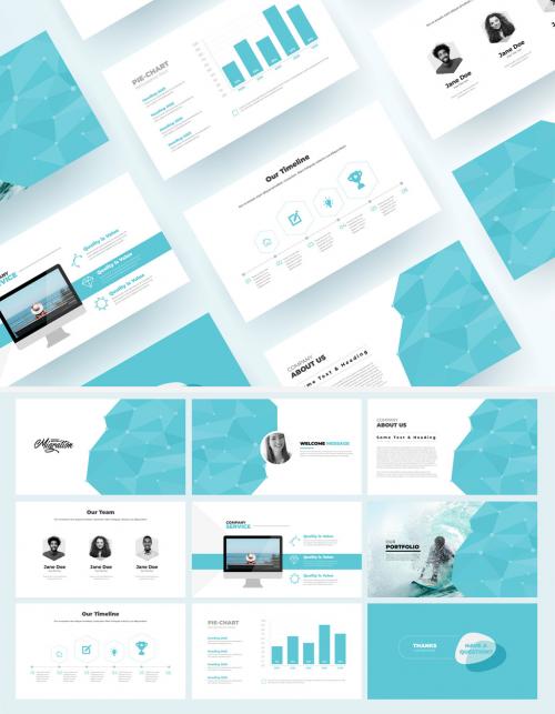 Blue Presentation Layout - 454605411