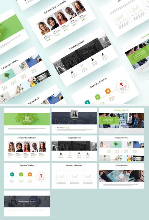 Green Presentation Layout - 454605417