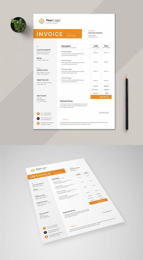 Creative Invoice Layout - 454607747