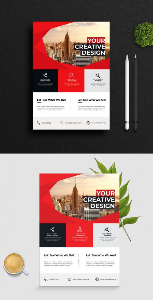 Red Business Flyer - 454607759