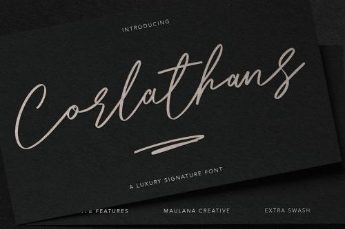 Corlathans Luxury Signature Font