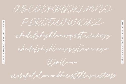 Corlathans Luxury Signature Font