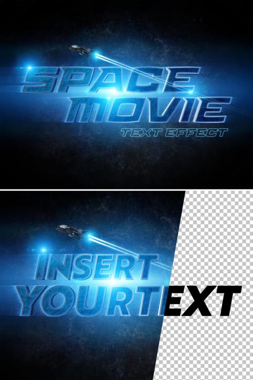 Scifi Movie Style 3D Text Effect Mockup - 454627632