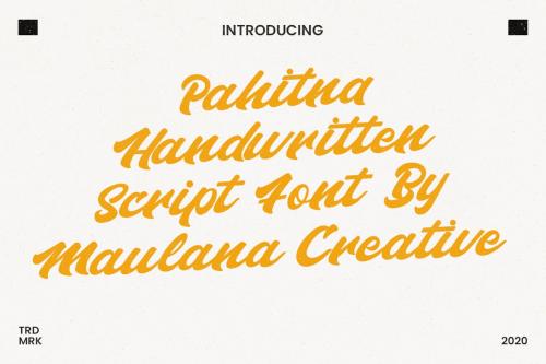 Pahitna Handwritten Script Font