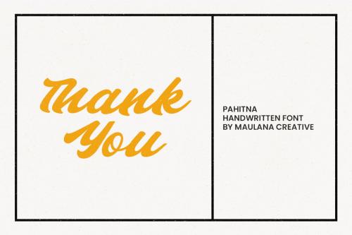 Pahitna Handwritten Script Font