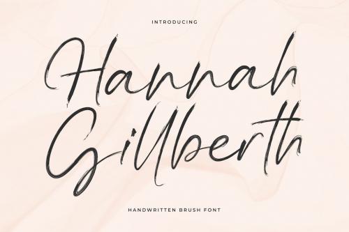 Hannah Gillberth Handwritten Brush Font