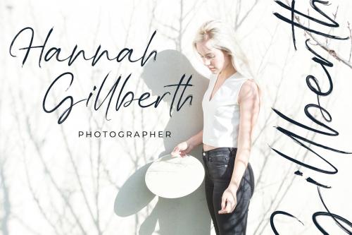 Hannah Gillberth Handwritten Brush Font