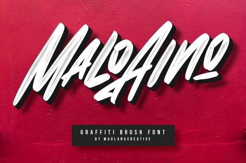 Malo Aino Graffiti Brush Font