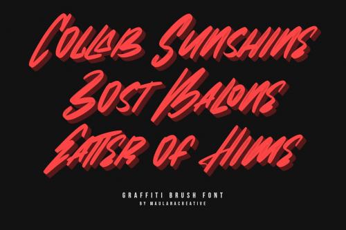 Malo Aino Graffiti Brush Font