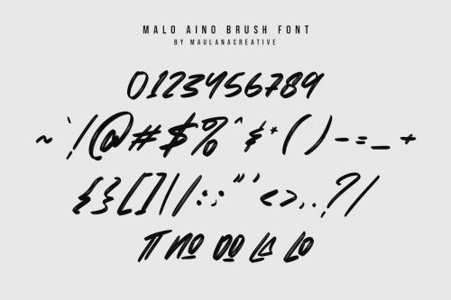 Malo Aino Graffiti Brush Font