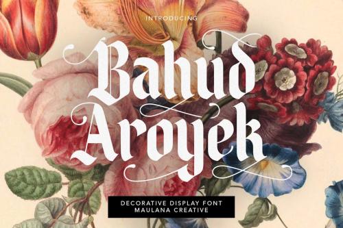 Bahud Aroyek Decorative Display Font Blackletter