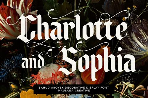 Bahud Aroyek Decorative Display Font Blackletter