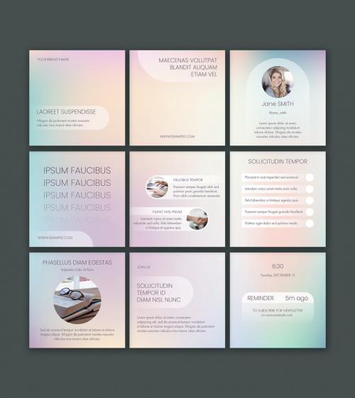 Holographic Gradient Post Layout - 454754483