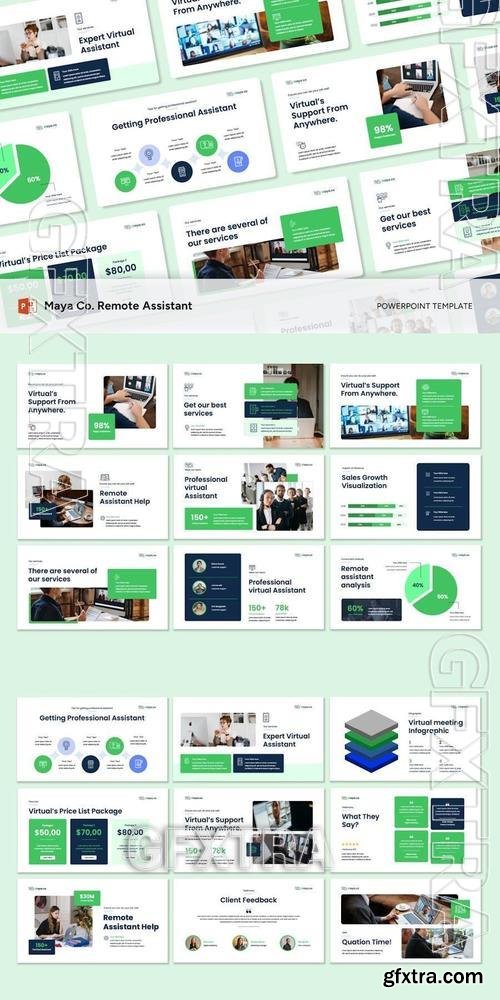 Maya.co Remote Assistant - Powerpoint Templates UJRJWX9