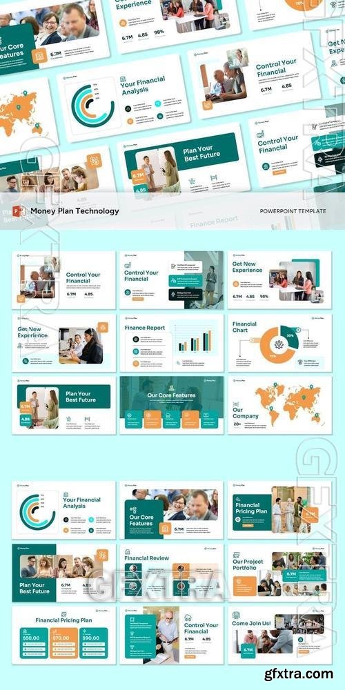 Money Plan Technology - Powerpoint Templates C44AYDC