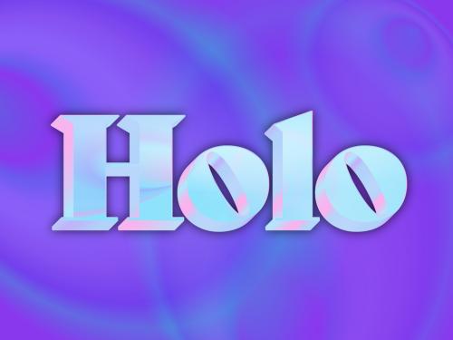 Holographic Style Text Effect - 455778393