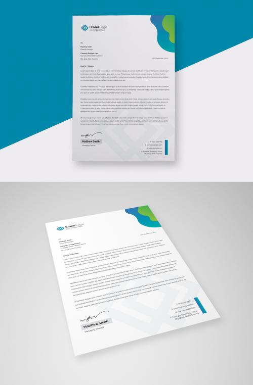 Business Letterhead Layout - 455786164