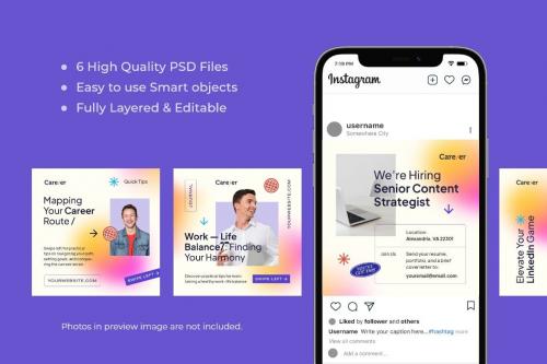 Career Development Instagram Post Template