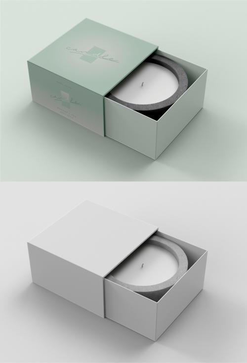 Candle in Box Mockup - 456090663