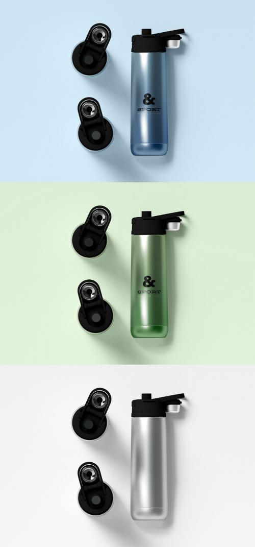 Sport Water Bottle Mockup - 456090677