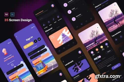 App UI Kit Design Pack 15 15xFIG