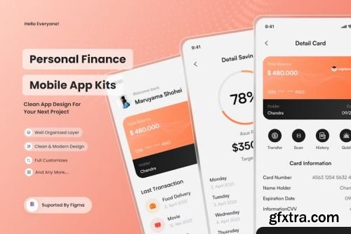 App UI Kit Design Pack 17 14xFIG