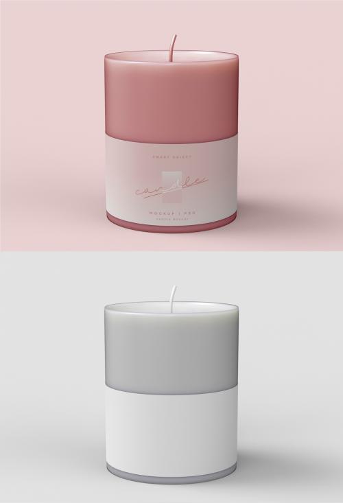 Label in Candle Mockup - 456090707