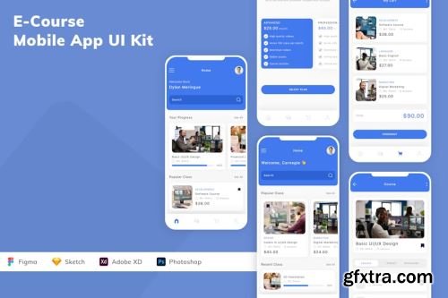 App UI Kit Design Pack 12 14xFIG