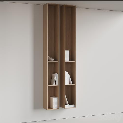 096 Wall rack shelves 03 neutral & minimal wood 01