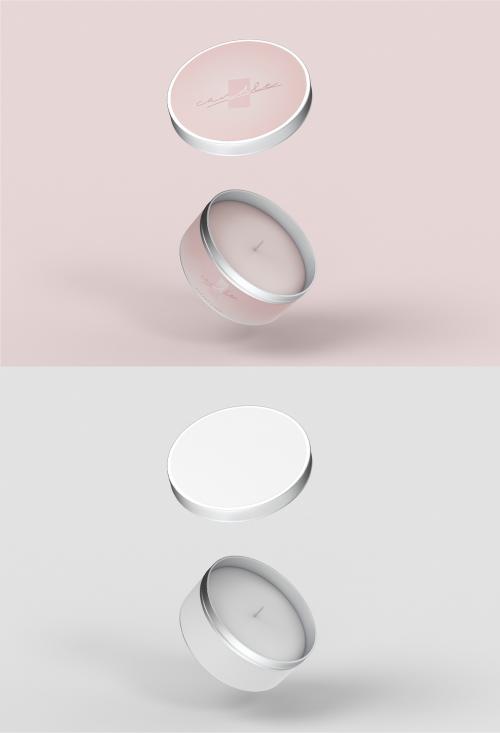 Round Candle Mockup - 456090718