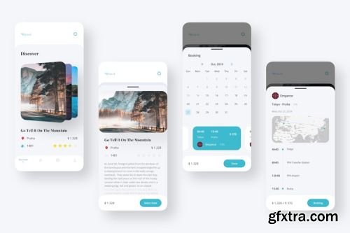 App UI Kit Design Pack 9 15xFIG