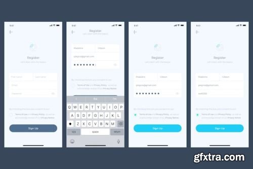 App UI Kit Design Pack 20 15xFIG