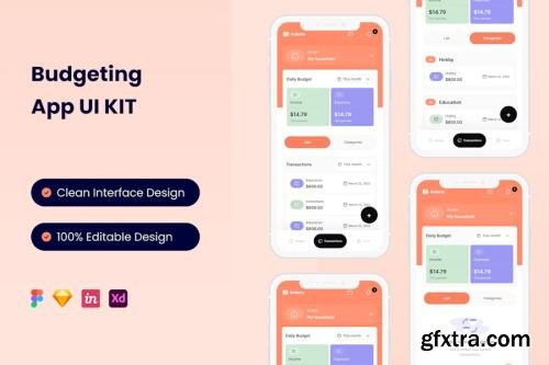 App UI Kit Design Pack 20 15xFIG