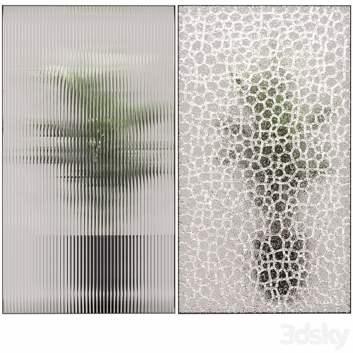 Decorative glass partition 01