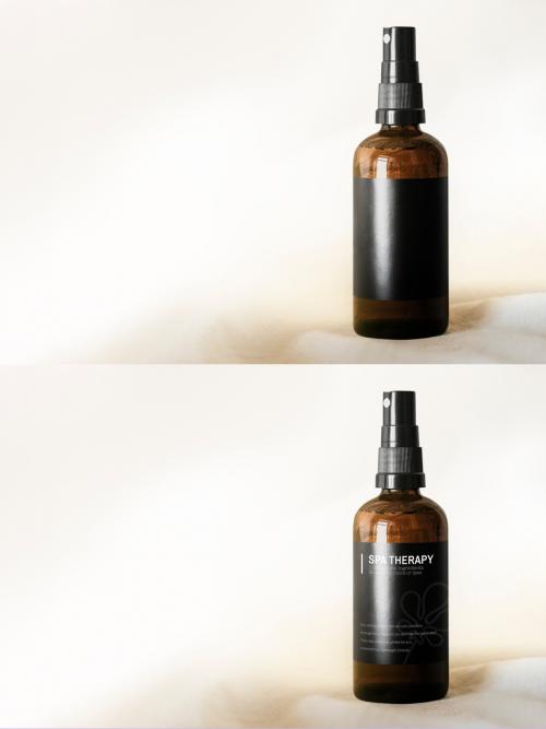 Brown Spray Bottle Mockup - 456812581