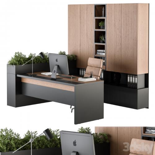 Office Furniture L Type wardrobe - Manager Set 32