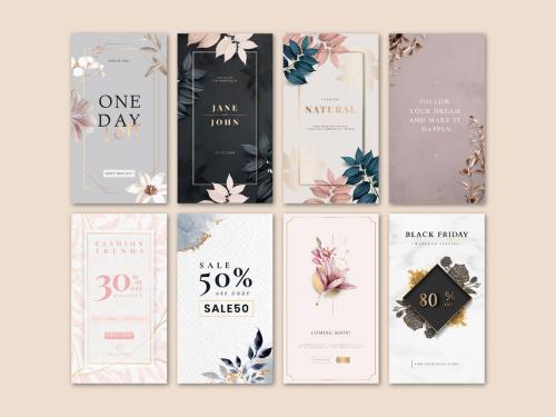 Floral Social Media Post Layout for Sale - 456812603